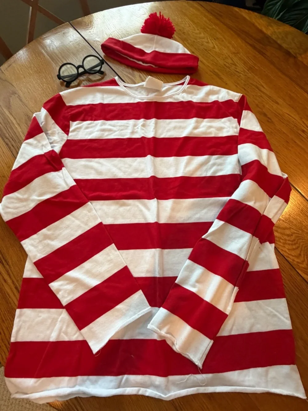 Where's Waldo Halloween Costume -S/M adult Spirit Halloween Brand - Picture 2 of 3